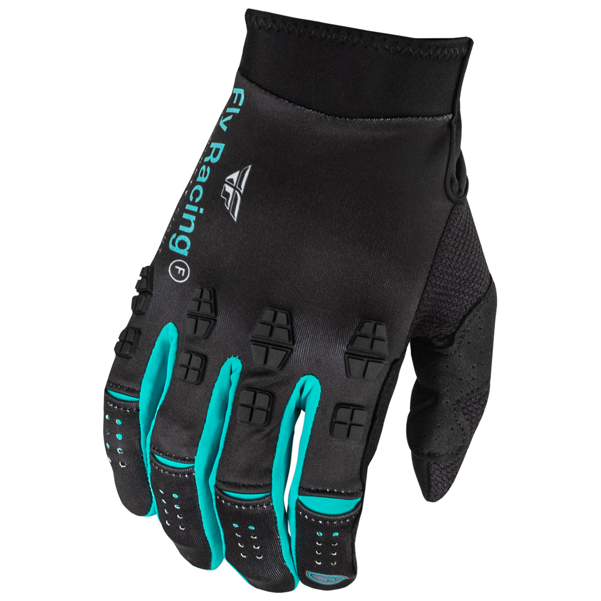 FLY RACING FLY 2024 EVOLUTION DST S.E STROBE BLACK ELECTRIC BLUE GLOVES