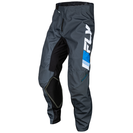 FLY RACING FLY 2024 YOUTH KINETIC BRIGHT BLUE CHARCOAL WHITE PANTS