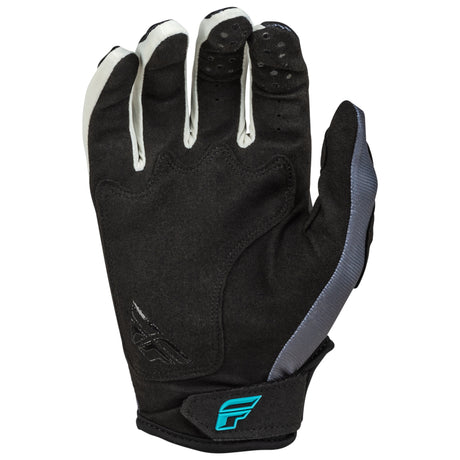 FLY RACING FLY 2024 KINETIC RELOAD CHARCOAL BLACK BLUE GLOVES