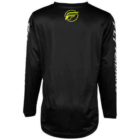 FLY RACING FLY 2024 YOUTH F-16 BLACK NEON GREEN LIGHT GREY JERSEY