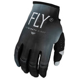 FLY RACING FLY 2024 YOUTH KINETIC PRODIGY BLACK LIGHT GREY GLOVES