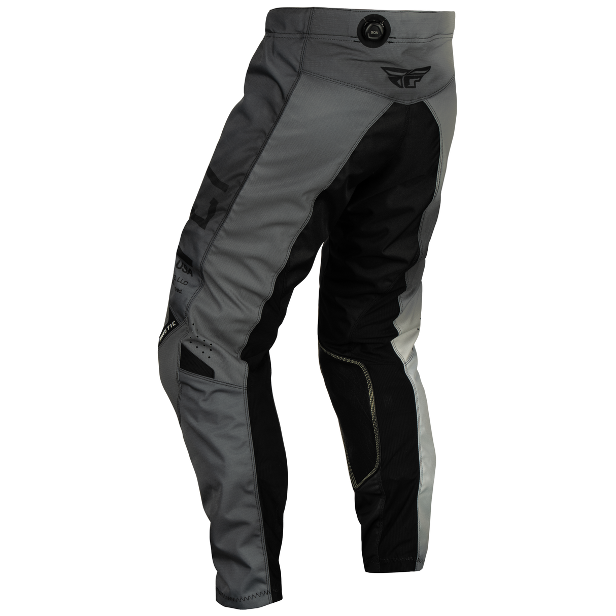 FLY RACING FLY 2024 YOUTH KINETIC PRODIGY BLACK LIGHT GREY PANTS