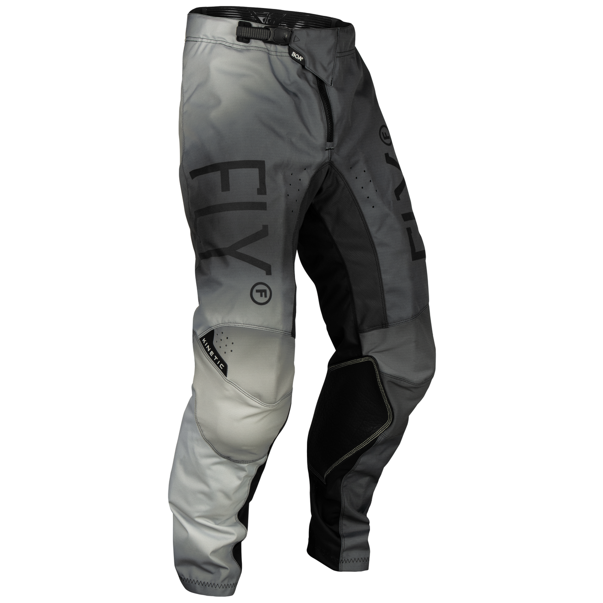 FLY RACING FLY 2024 YOUTH KINETIC PRODIGY BLACK LIGHT GREY PANTS