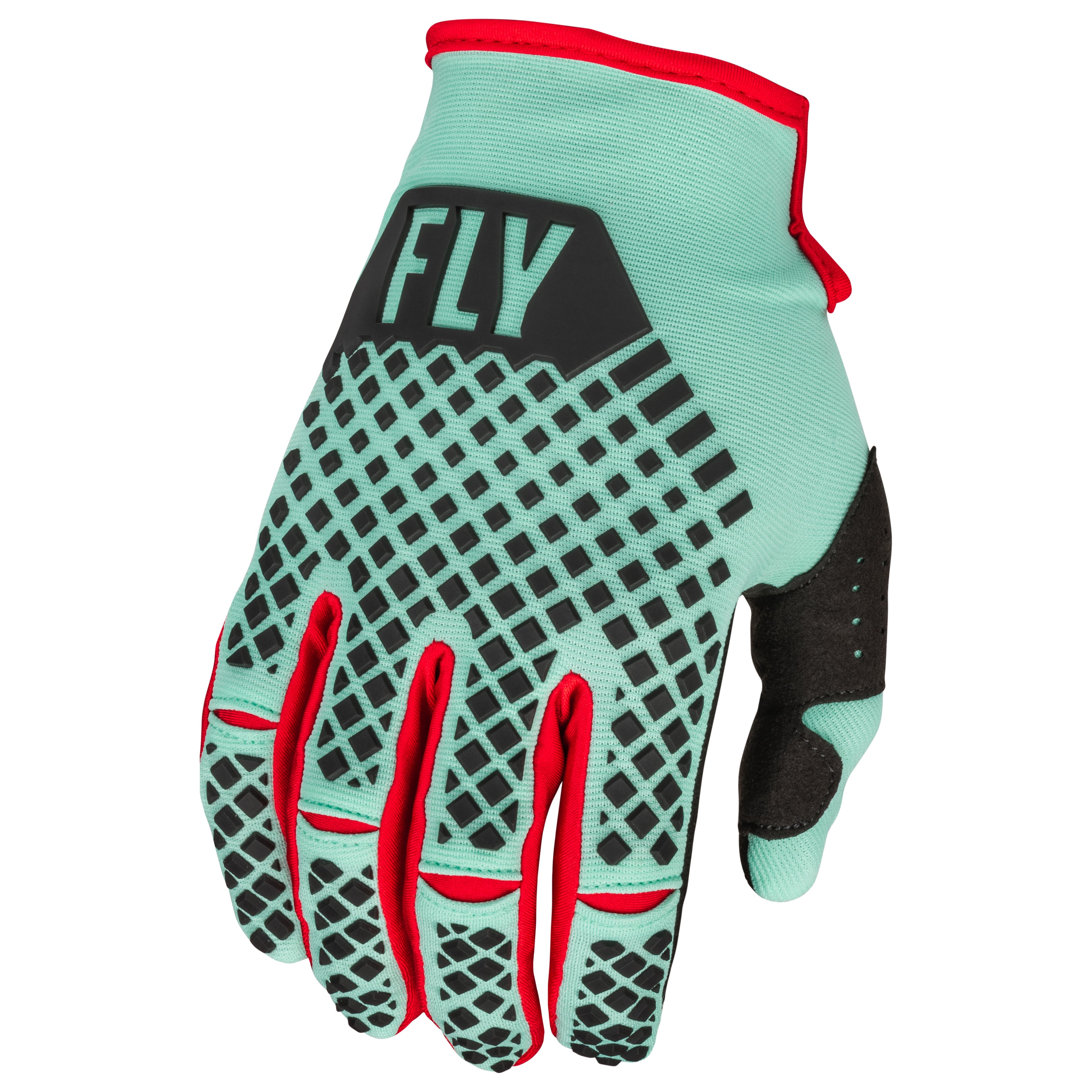FLY 2023 KINETIC S.E. GLOVES MINT BLACK RED Dirt Store