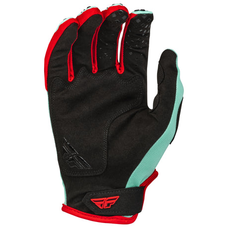 FLY 2023 YOUTH S.E. KINETIC GLOVES MINT/BLACK/RED