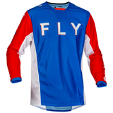 FLY RACING FLY KINETIC 2023 MESH S.E. KORE ADULT RED WHITE BLUE JERSEY