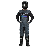 FLY RACING FLY 2024 KINETIC RELOAD CHARCOAL BLACK BLUE IRIDIUM JERSEY