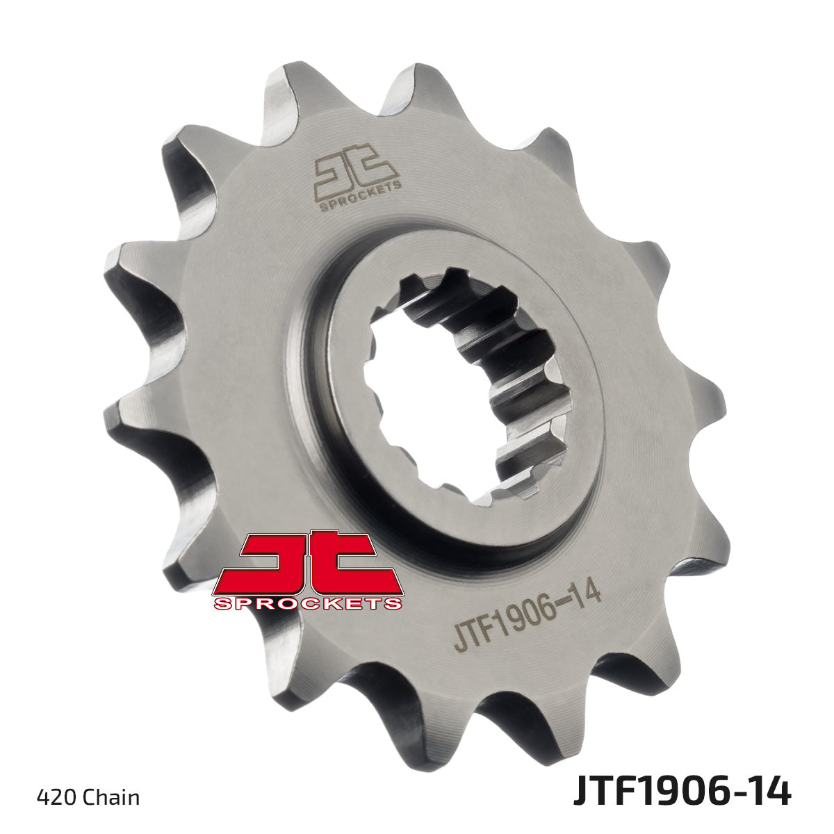 JT Sprockets Steel Front Sprocket KTM SX 65 1998 - 2025 Husqvarna TC 65 2017 - 25 Gas Gas MC 65 2021 - 25, 14T