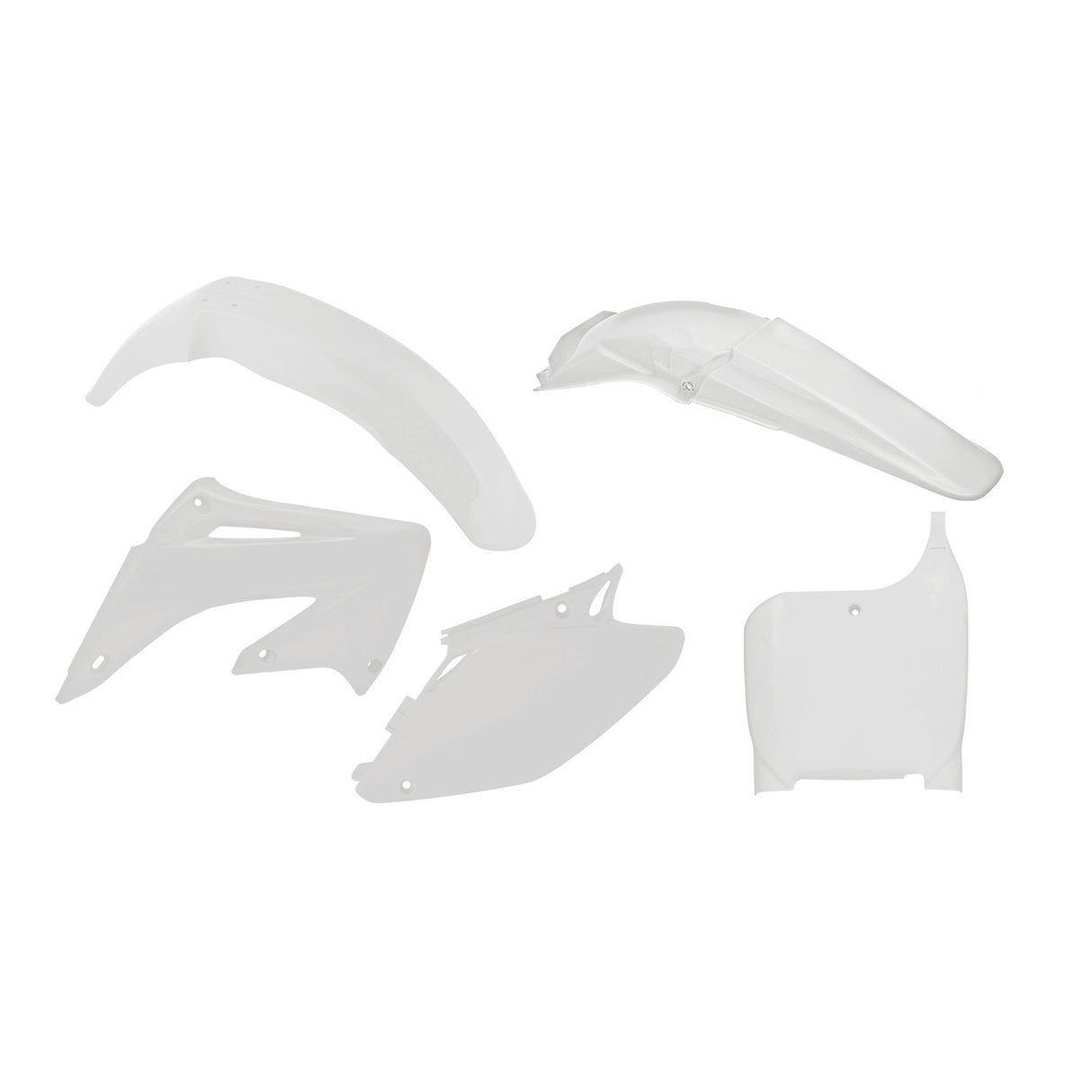 Rtech Plastic Kit (5pc) (White) Honda CR125/250 02-03