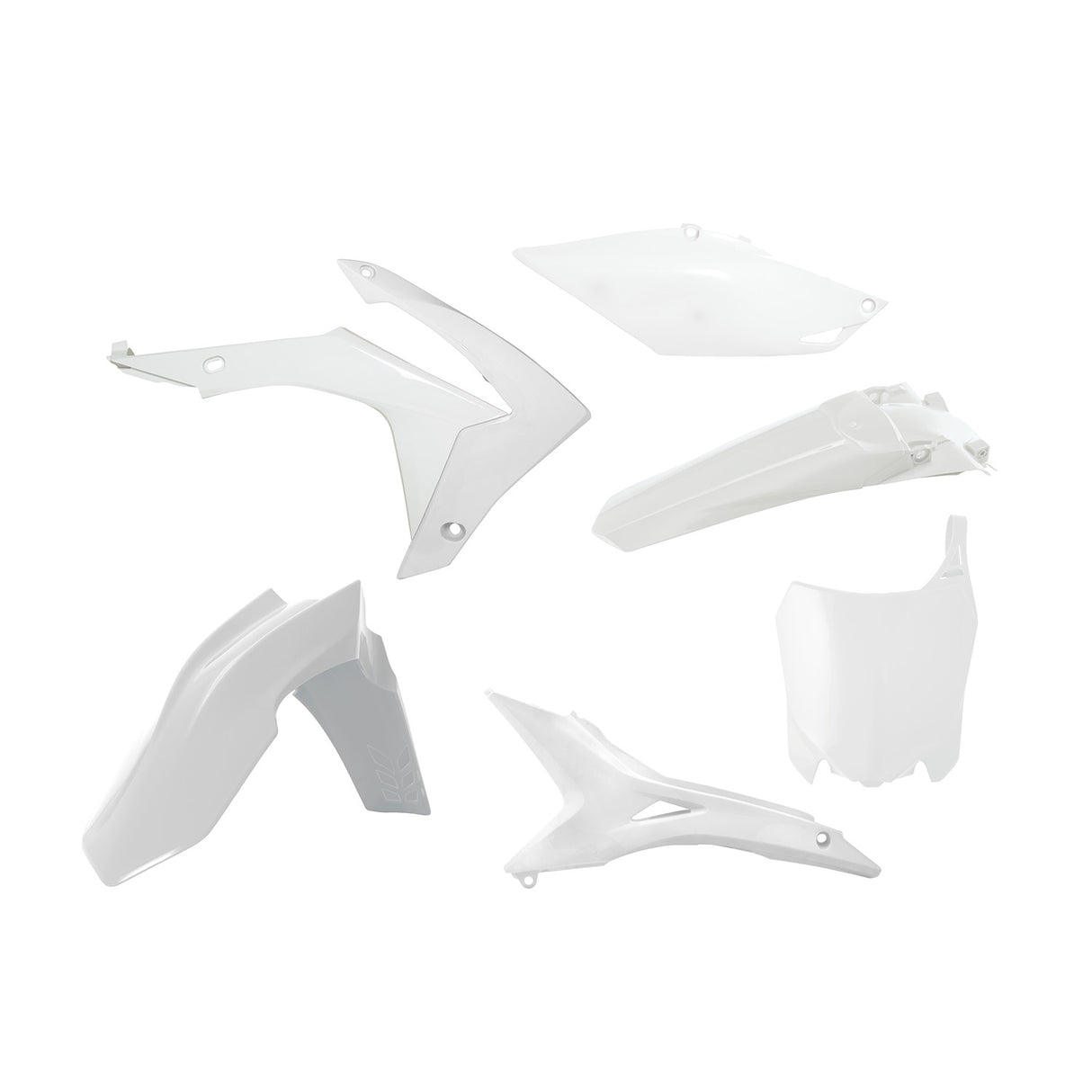 Rtech Plastic Kit (5pc) With Air Box Cover (White) Honda CRF450 13-16 CRF250 14-17