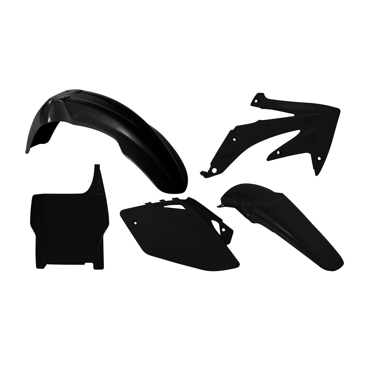 Rtech Plastic Kit (5pc) (Black) Honda CRF450 07
