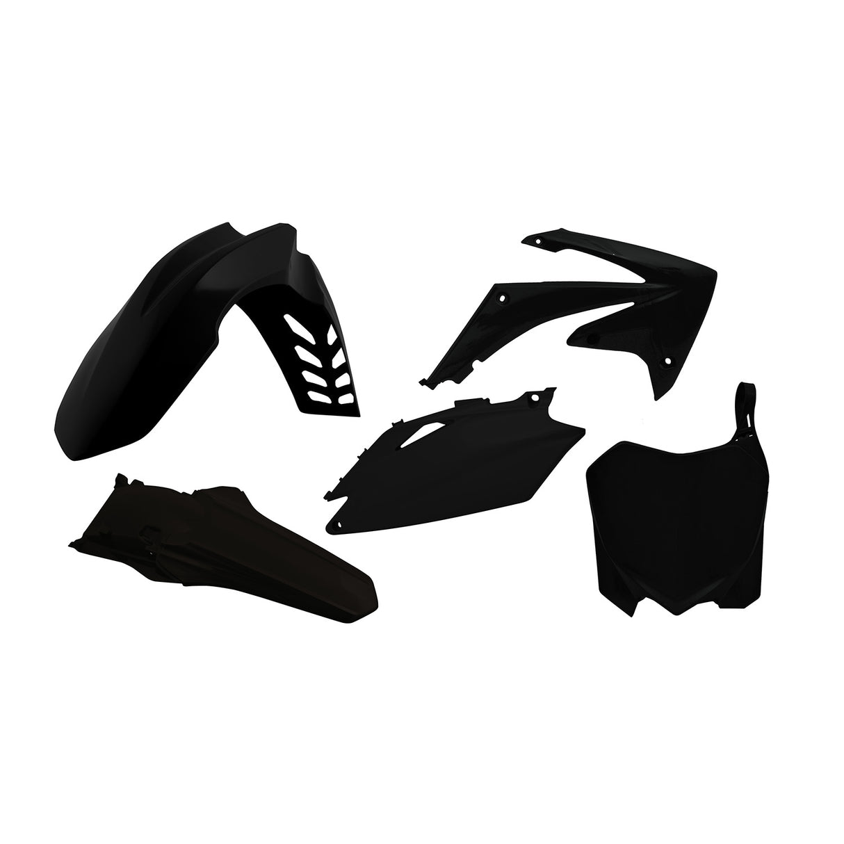 Rtech Plastic Kit (5pc) (Black) Honda CRF450 09-10 CRF250 10