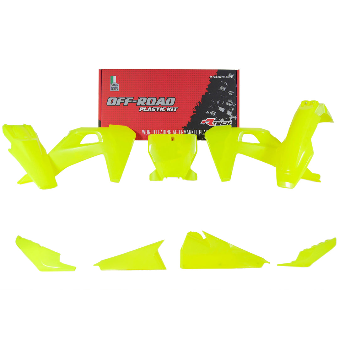 Rtech Plastic Kit (6pc) (Neon Yellow) Husqvarna TC-FC125-450 19-22