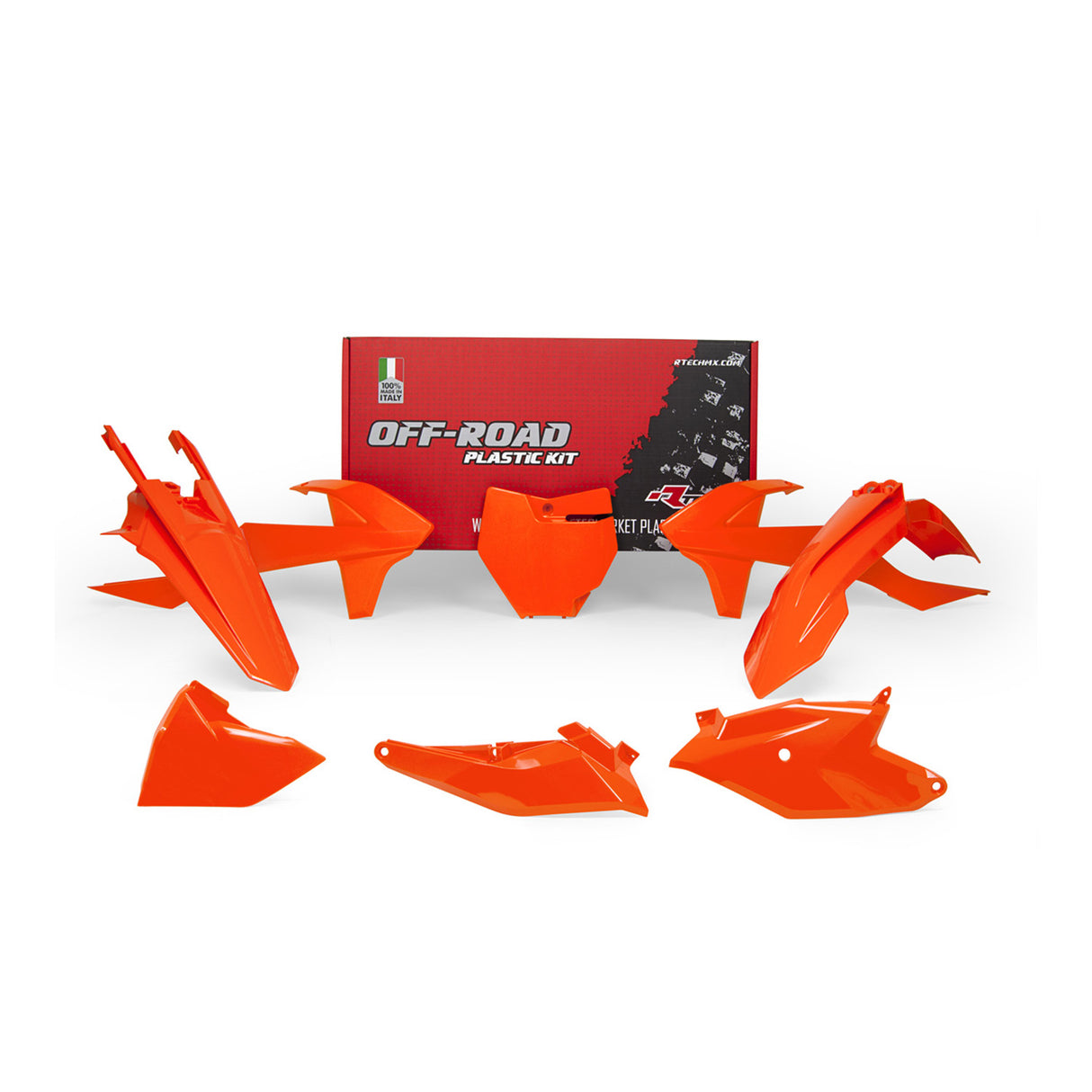 Rtech Plastic Kit (6pc) With A/Box Covers (K Orange) KTM SX85 18-24