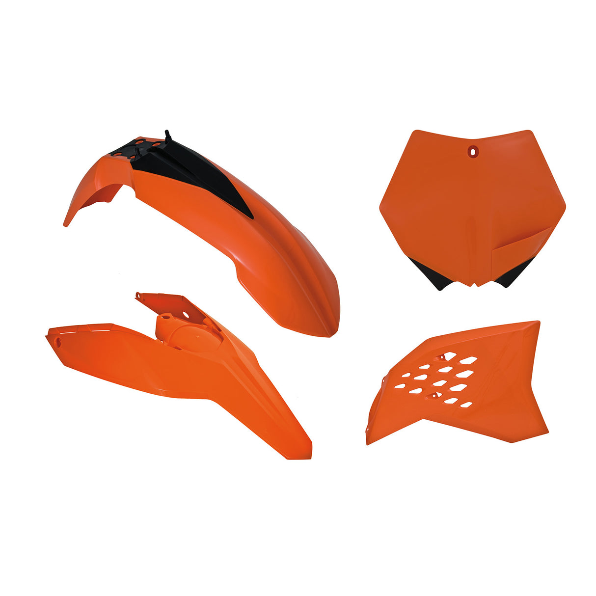 Rtech Plastic Kit (4pc) (K Orange) KTM SX-SXF125/250-450-505 07-10 EXC/F 08-11