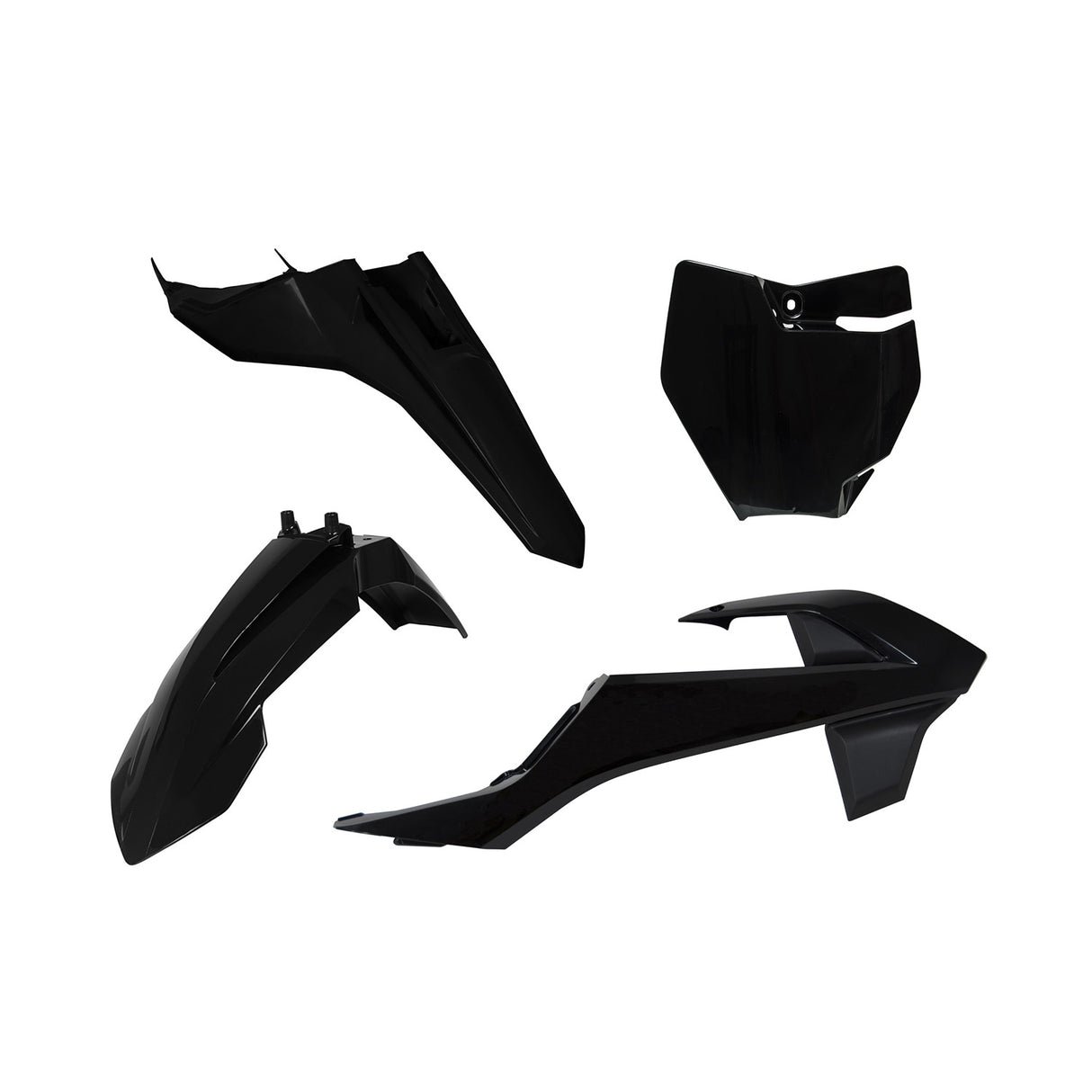 Rtech Plastic Kit (4pc) (Black) KTM SX65 16-21