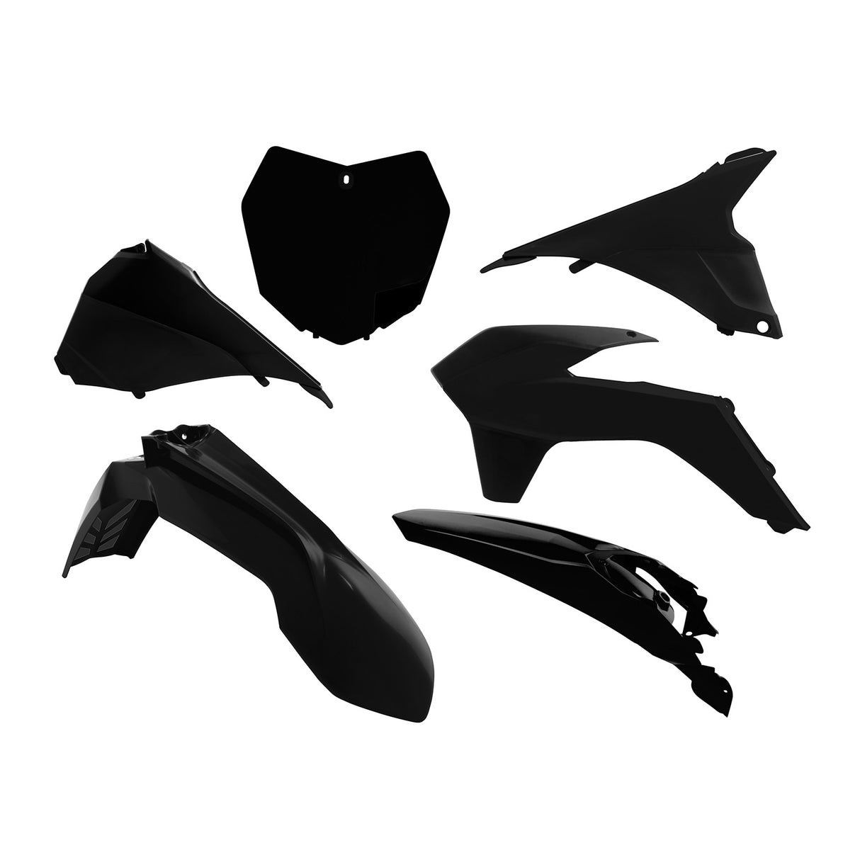 Rtech Plastic Kit (6pc) With Air Box Covers (Black) KTM SX250 13-16 SX125-150 13-15 SXF 13-15