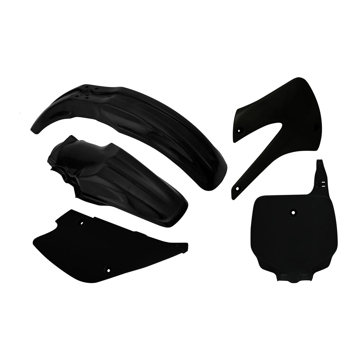 Rtech Plastic Kit (5pc) (Black) Kawasaki KX85-100 98-13