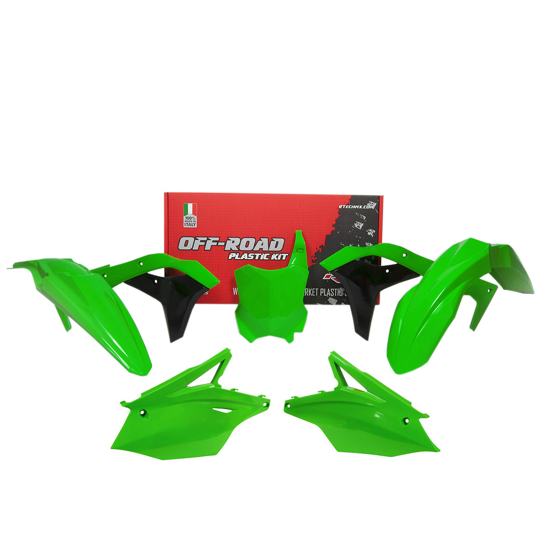 Rtech Plastic Kit (5pc) (KX Green-Black/OEM 20) Kawasaki KX250 17-20