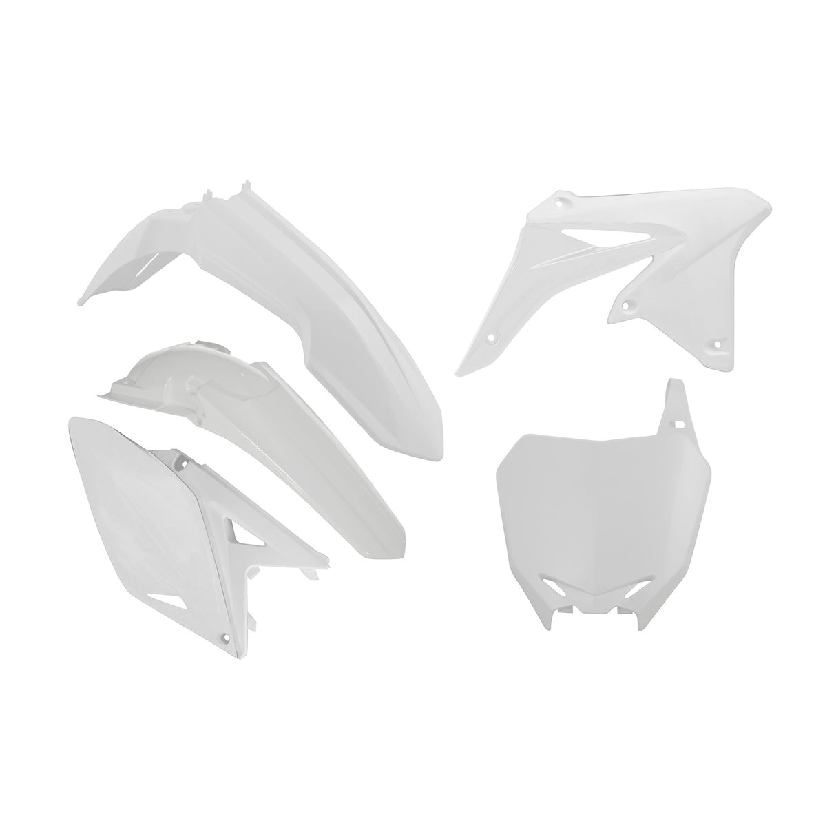 Rtech Plastic Kit (5pc) (White) Suzuki RMZ250 10-18