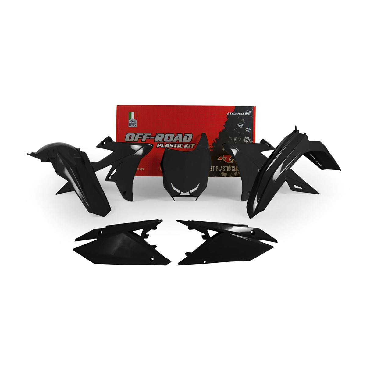 Rtech Plastic Kit (5pc) (Black) Suzuki RMZ450 18-21 RMZ250 19-21