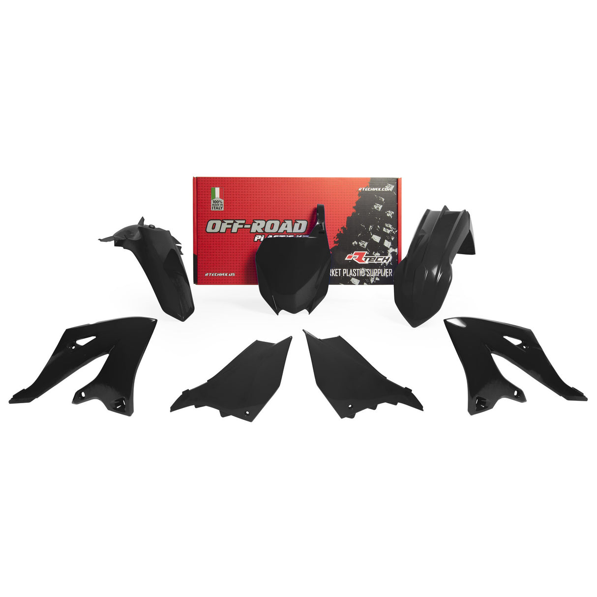 Rtech Plastic Kit (5pc) (Black) Yamaha YZ125-250 22-24