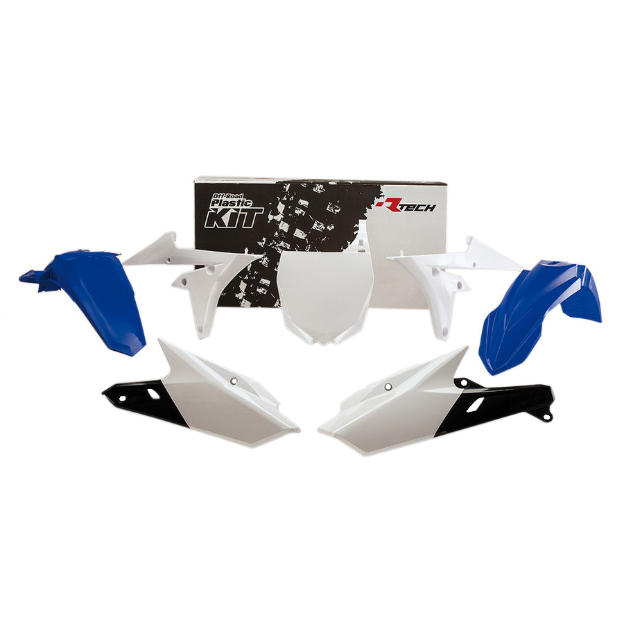 Rtech Plastic Kit (5pc) (YZ Blue-White) Yamaha YZF250 14-18 YZF450 14-17