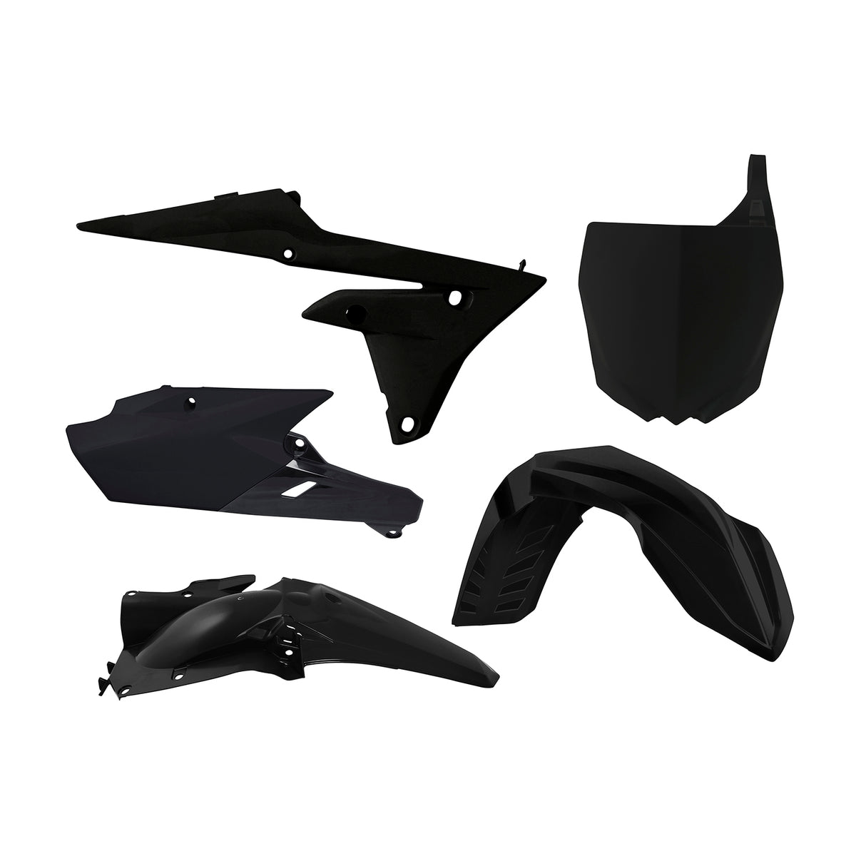 Rtech Plastic Kit (5pc) (Black) Yamaha YZF250 14-18 YZF450 14-17