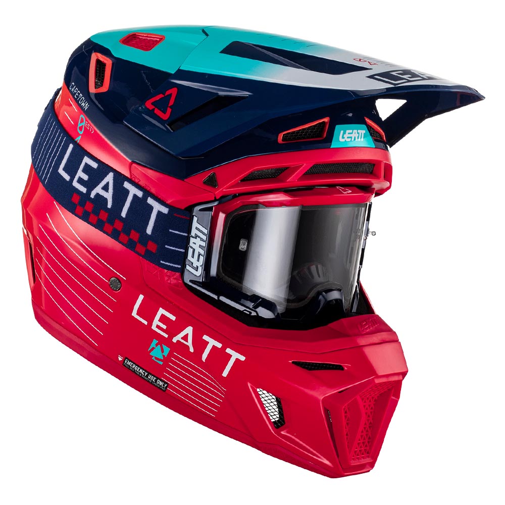 HELMET MOTO 8.5 V23 INCLUDES 5.5 GOGGLE (Red)