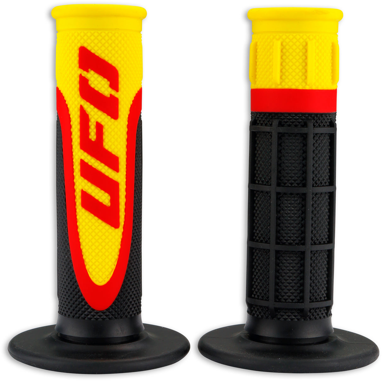 UFO Axiom Triple Density Grips (Black/Red/Yellow)