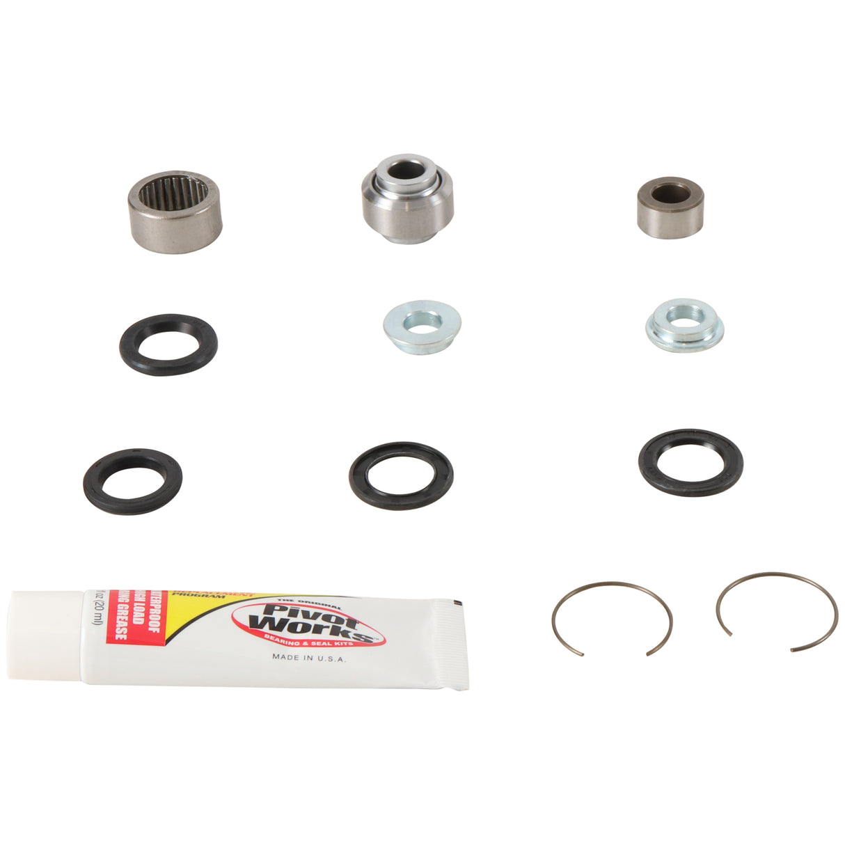 Pivot Works Rear Shock Bearing Kit Honda CR125/250 97-07 CRF250R 04-22 CRF450R 02-22