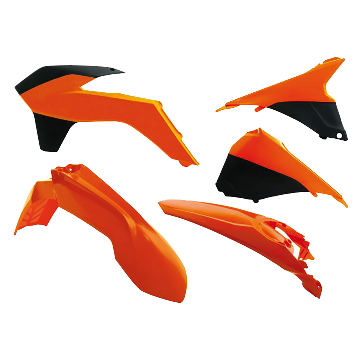 Rtech Plastic Kit (5pc) With Airbox Covers (K Orange) KTM EXC-EXCF125-200-250-350-450-500 14-16