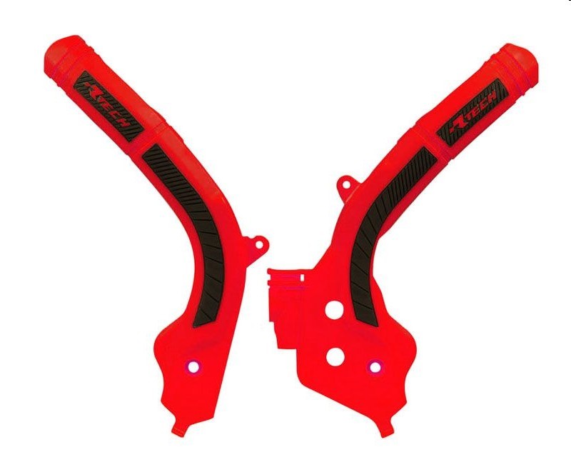 Rtech Frame Protectors (Red/Black) Gas Gas MC125/250/450 2021