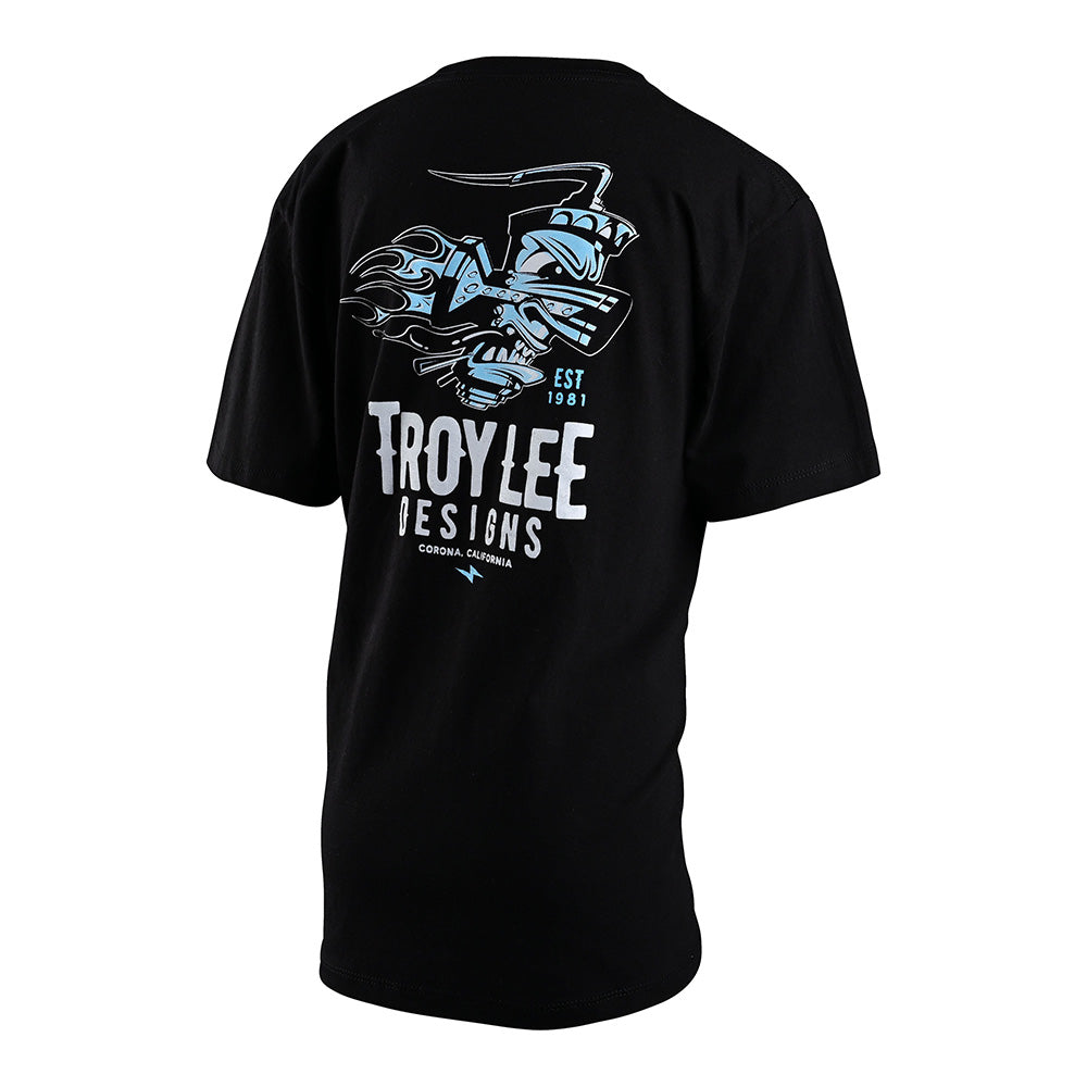 Troy Lee Designs Youth Short Sleeve Tee Carb Black