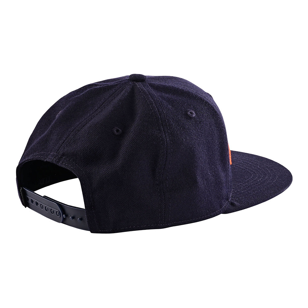 Troy Lee Designs Snapback Hat Signature Navy / Orange
