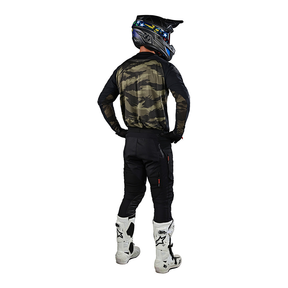 Troy Lee Designs Scout SE Jersey Systems Brushed Camo Black / Military Green