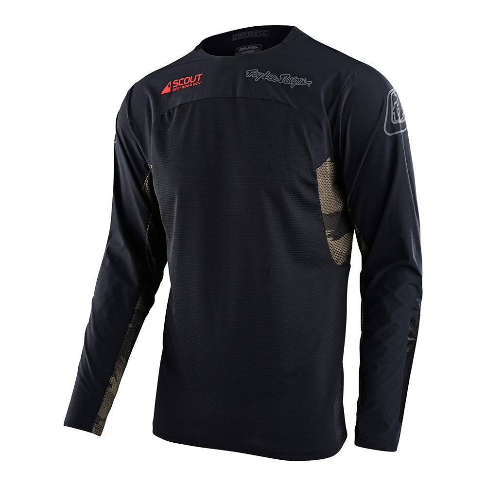 Troy Lee Designs Scout SE Jersey Systems Brushed Camo Black / Military Green