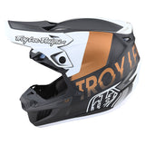 Troy Lee SE5 Carbon Helmet W/MIPS Qualifier White / Bronze