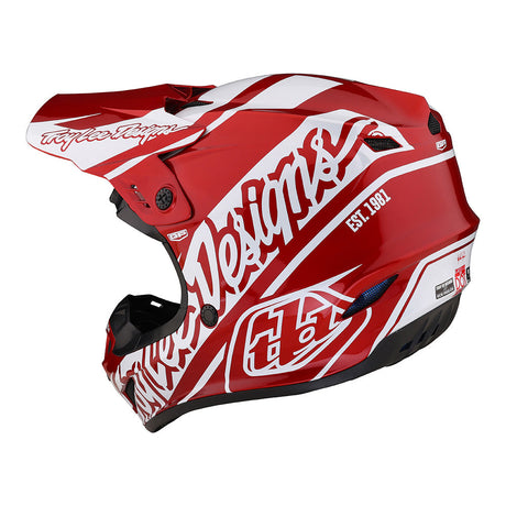 GP Helmet Slice Red / White