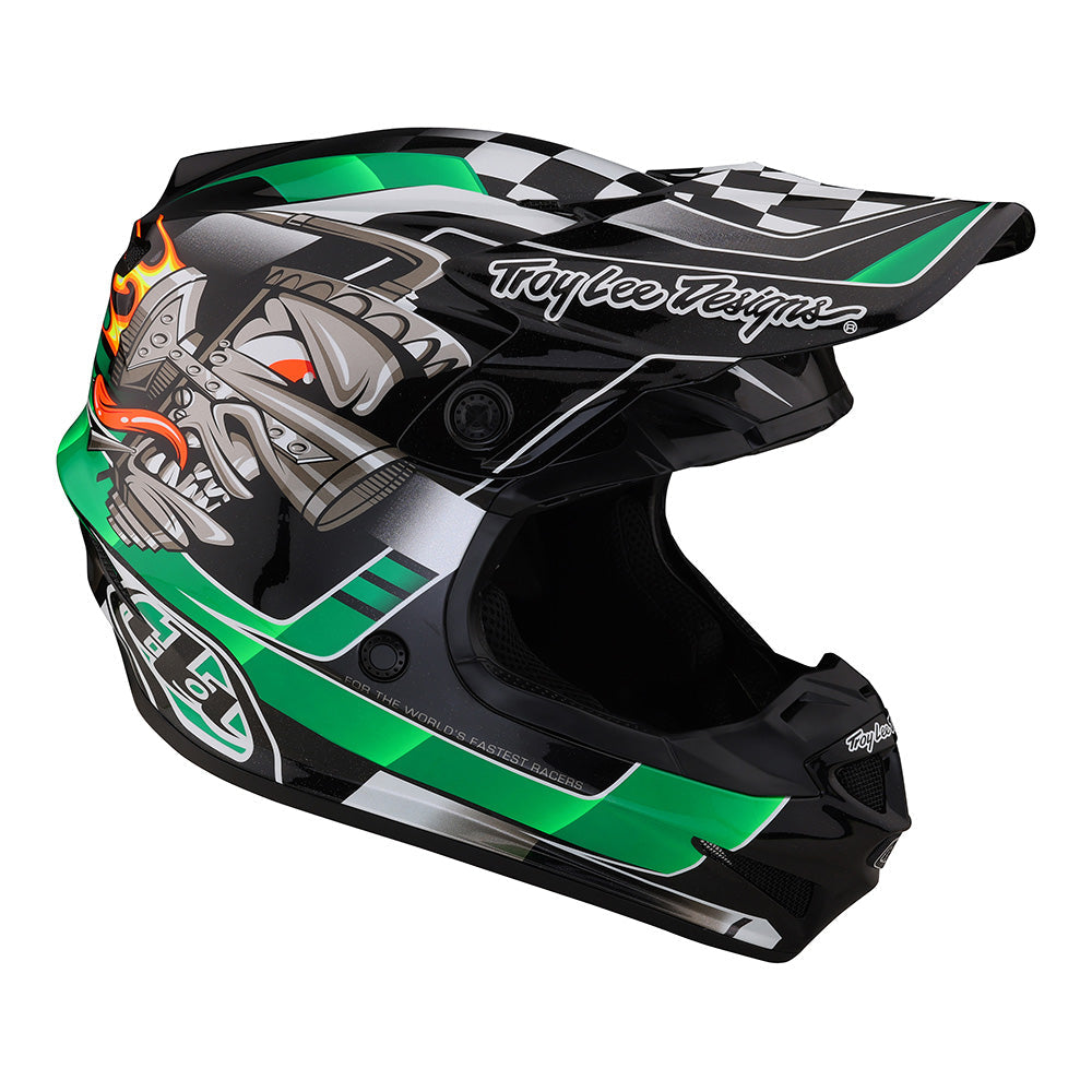 SE4 Polyacrylite Helmet W/MIPS Carb Green