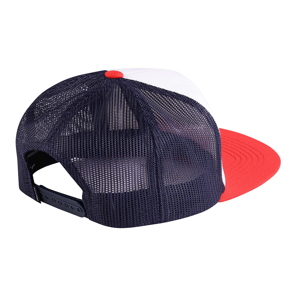 Troy Lee Designs Snapback Hat Arc Rust / White