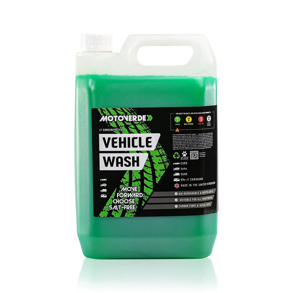 MOTOVERDE VEHICLE WASH 5L (CONCENTRATED) - REFILL