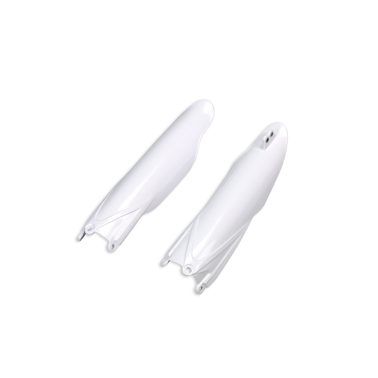 UFO Fork Slider Protectors (White) Yamaha YZ125/250 22-24 YZF250/450 10-24