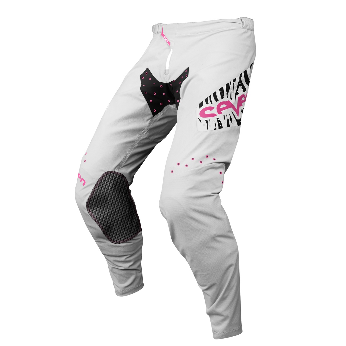 Seven MX Zero Youth S2BRA Pant White/Black/Pink)