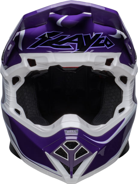 Bell MX 2023 Moto-10 Spherical Mips Adult Helmet (Slayco Purple/White)