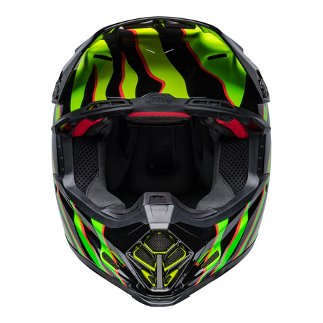 Bell MX 2022 Moto-9S Flex Adult Helmet (Claw Black/Green)