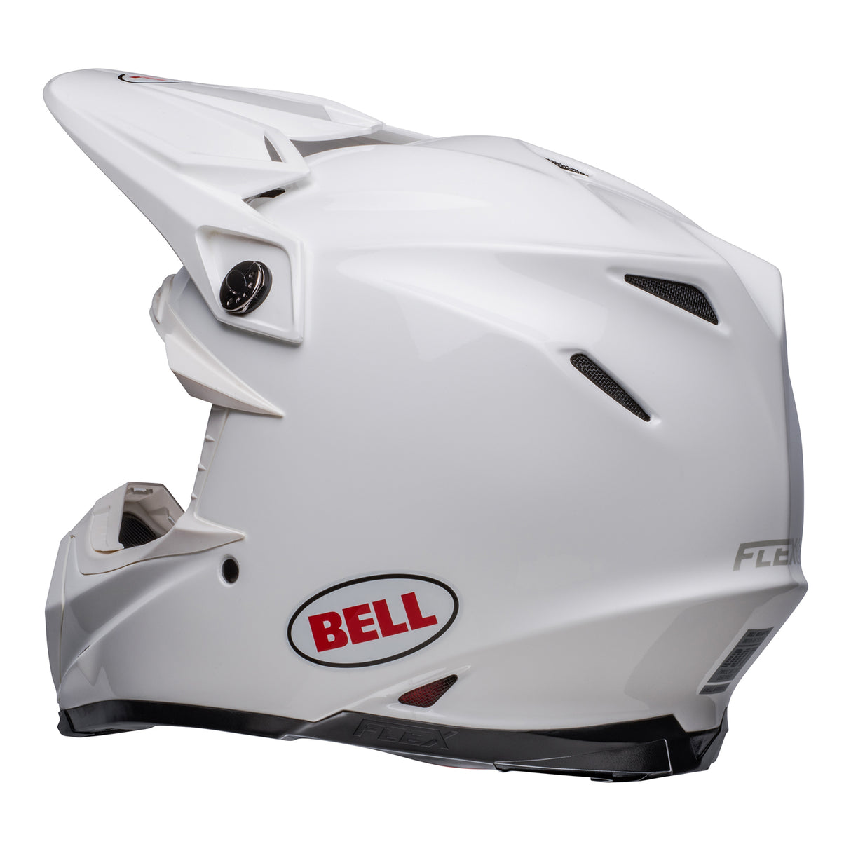 BELL MX 2023 MOTO-9S FLEX ADULT SOLID WHITE HELMET