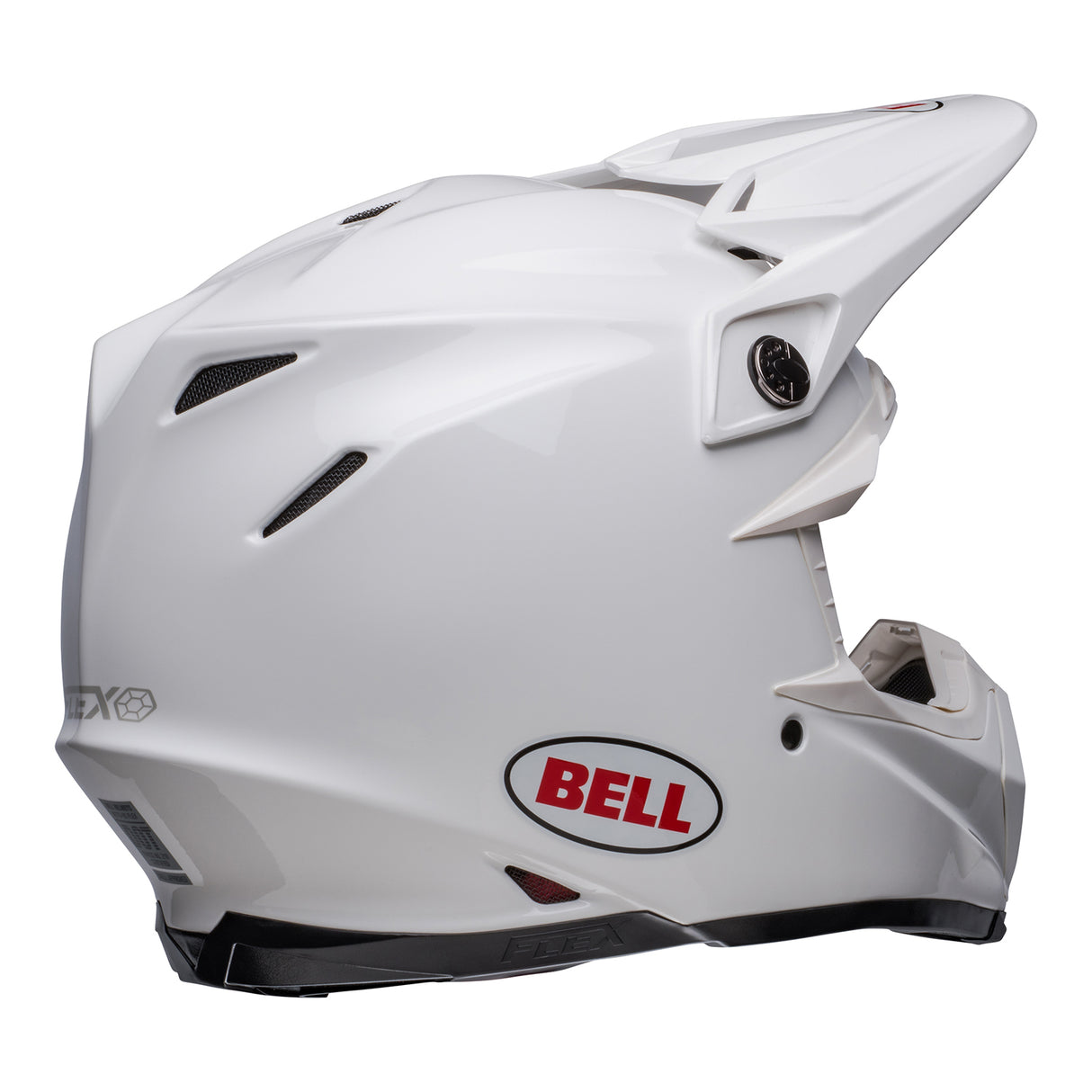 BELL MX 2023 MOTO-9S FLEX ADULT SOLID WHITE HELMET