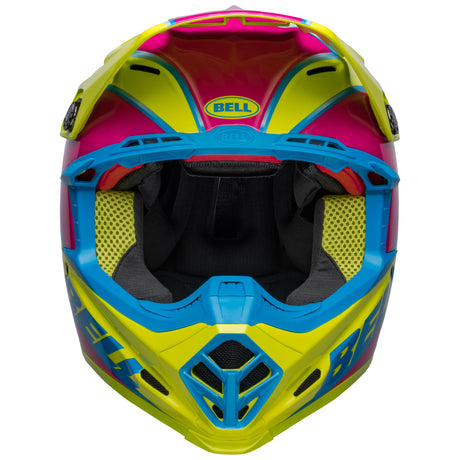 Bell MX 2023 Moto-9S Flex Adult Helmet (Sprite Yellow/Magenta)