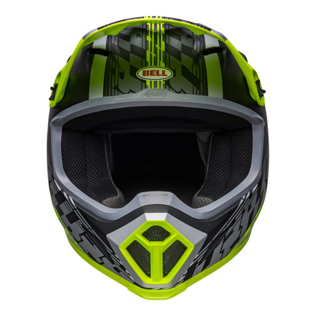 Bell MX 2022 MX-9 Mips Adult Helmet (Offset Matte Black/Hi-Viz Yellow)